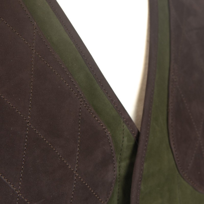 Gilet en cuir retourné noir taille XXL | Kaufen auf